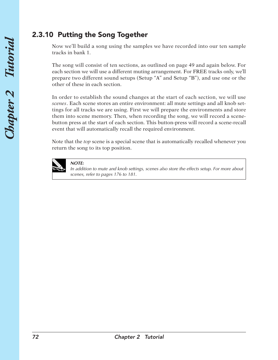 Chapter 2 t utorial | Yamaha SU700 User Manual | Page 72 / 354