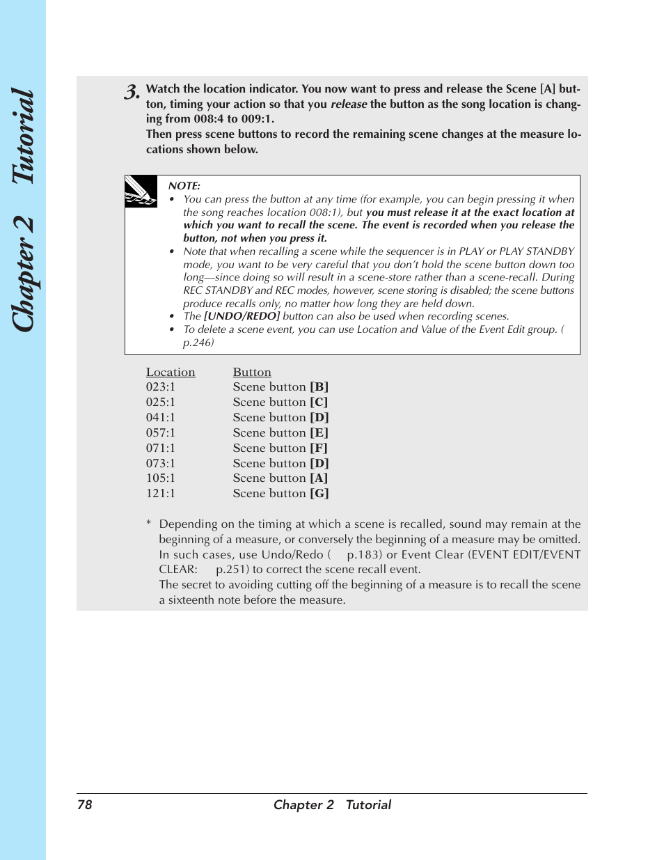 Chapter 2 t utorial | Yamaha SU700 User Manual | Page 78 / 354