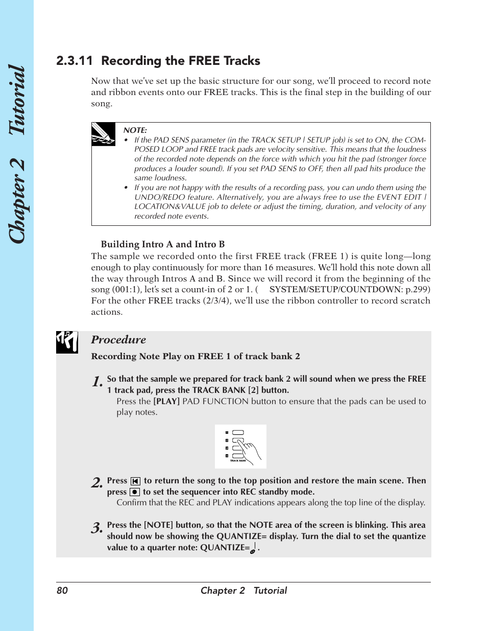 Chapter 2 t utorial | Yamaha SU700 User Manual | Page 80 / 354