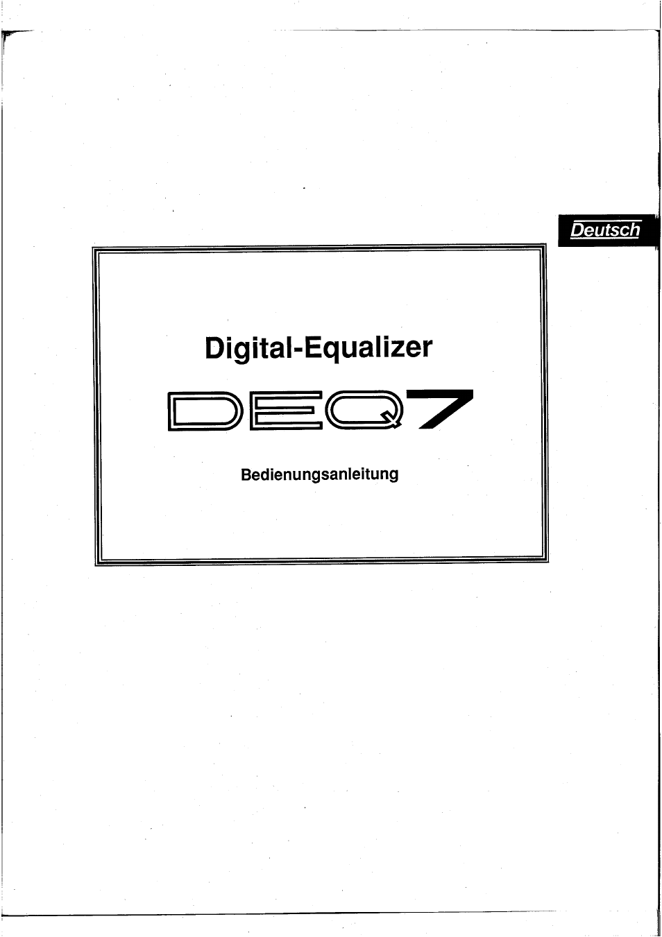 Digital-equalizer | Yamaha DEQ7 User Manual | Page 41 / 98