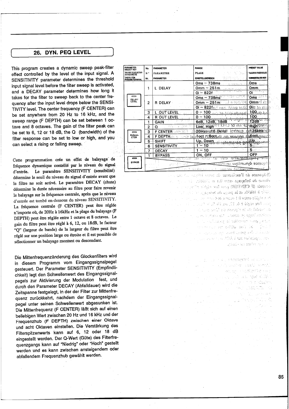 Dyn. peq level | Yamaha DEQ7 User Manual | Page 87 / 98