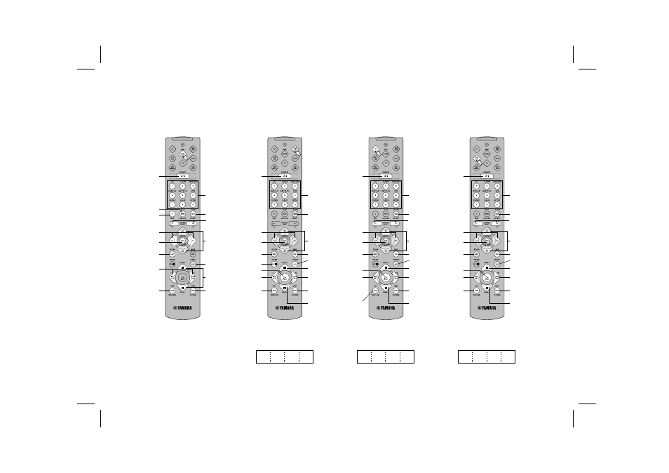 Quick reference card | Yamaha HTR-5240RDS User Manual | Page 64 / 66