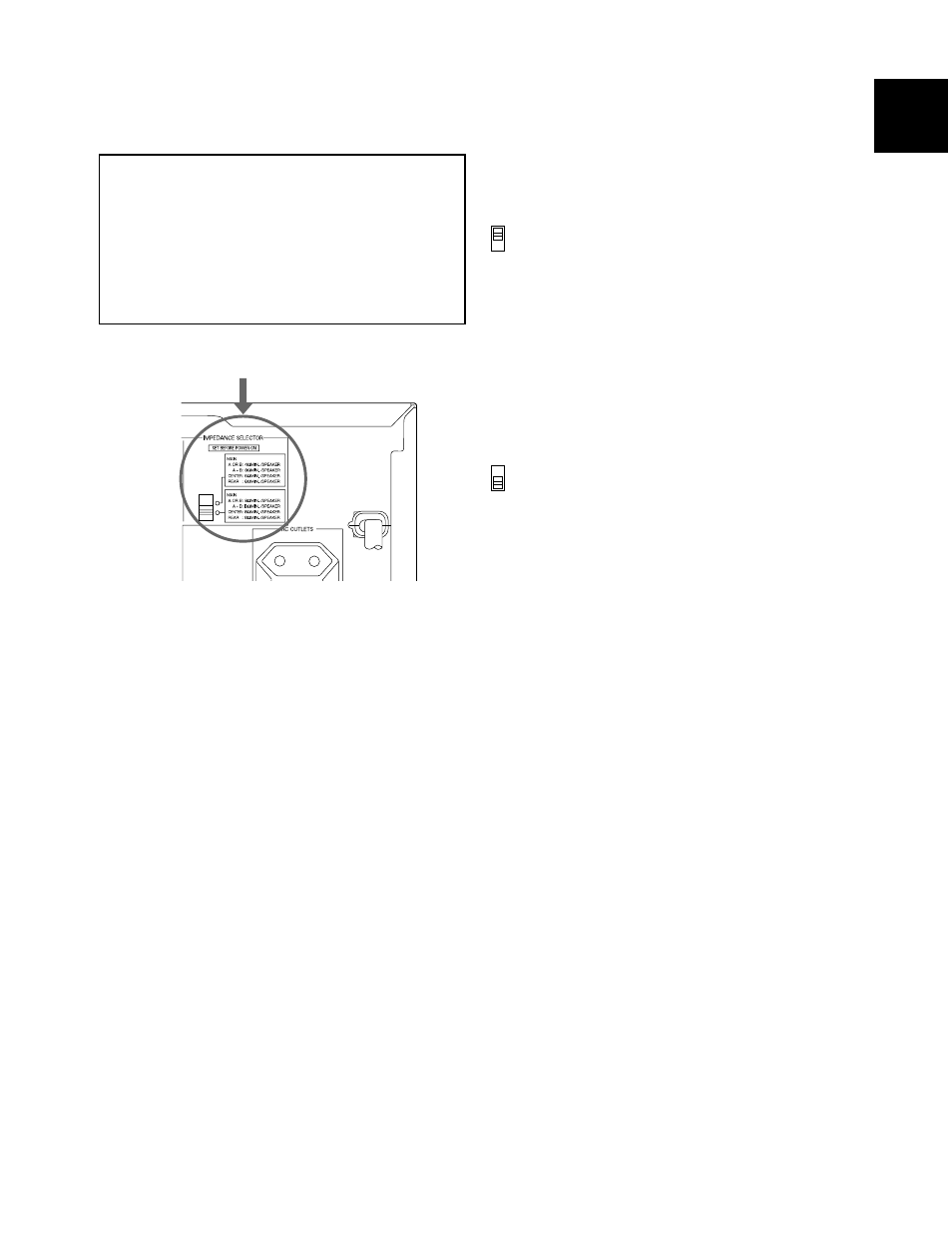 19 english impedance selector switch | Yamaha RX-V495RDS User Manual | Page 19 / 68