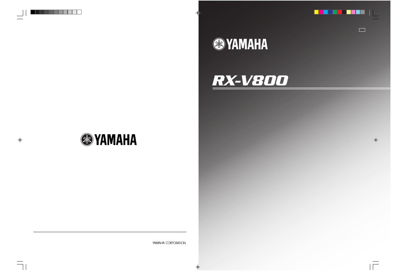 Rx-v800, Natural sound av receiver | Yamaha RX-V800 User Manual | Page 80 / 82