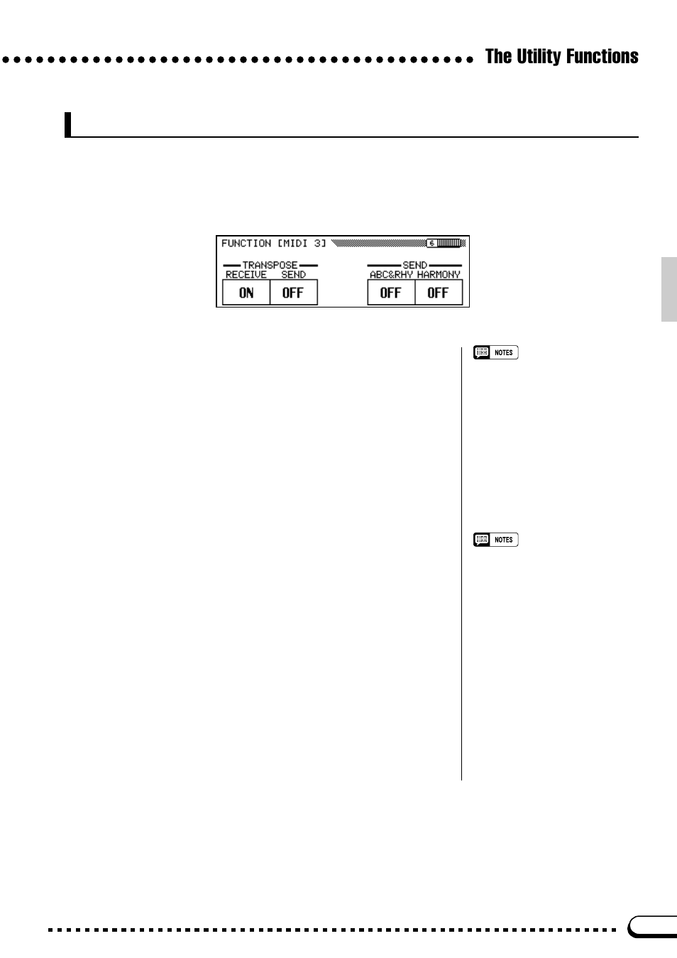 The utility functions midi 3 | Yamaha CVP-59S User Manual | Page 100 / 163