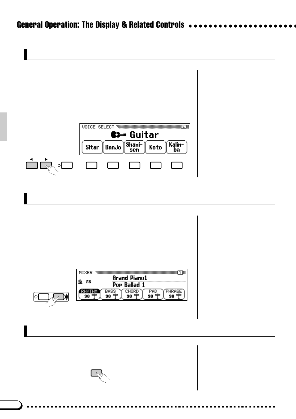 The [mixer] button, The [exit] button | Yamaha CVP-59S User Manual | Page 13 / 163