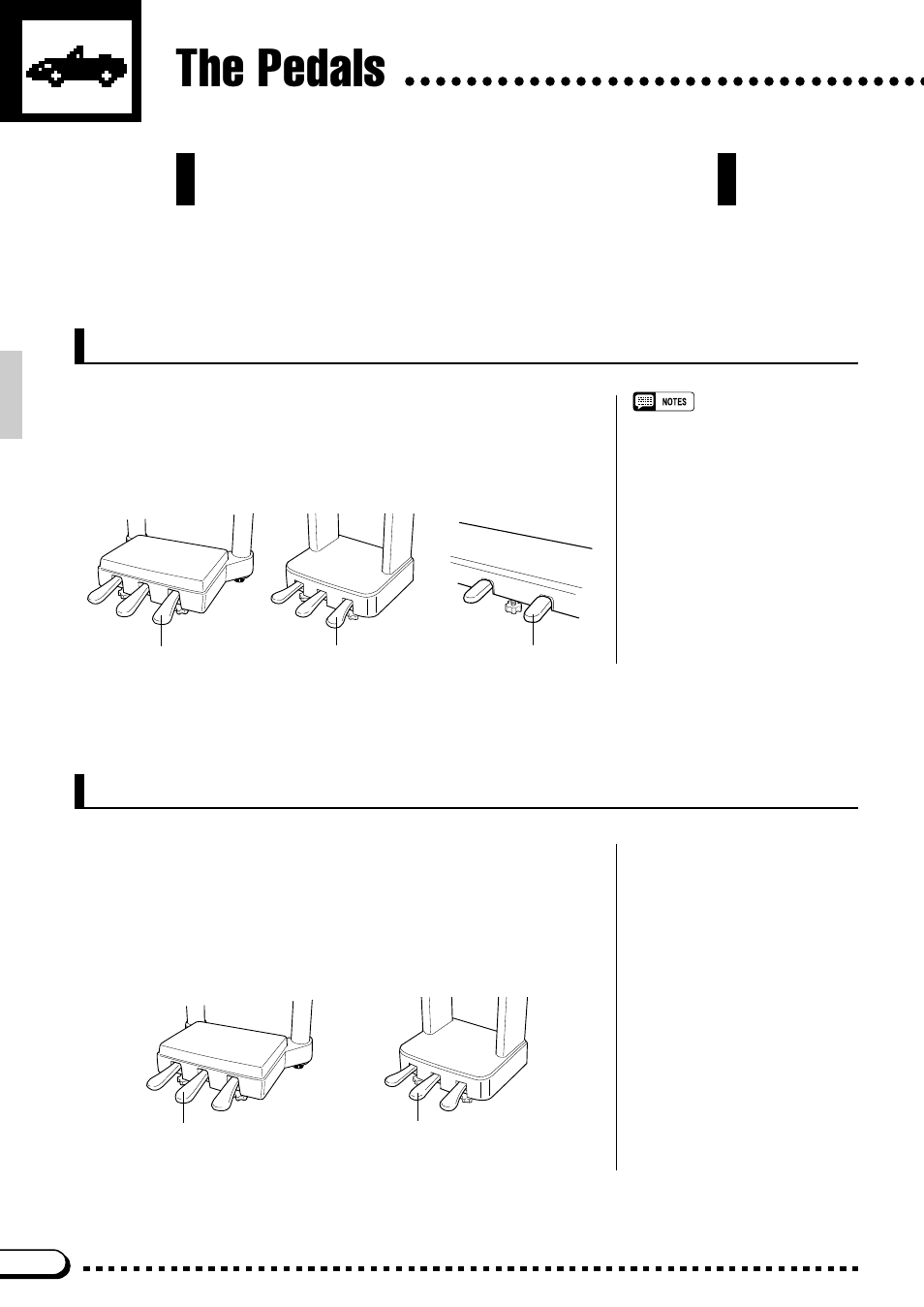 The pedals, Right pedal (damper pedal) | Yamaha CVP-59S User Manual | Page 29 / 163