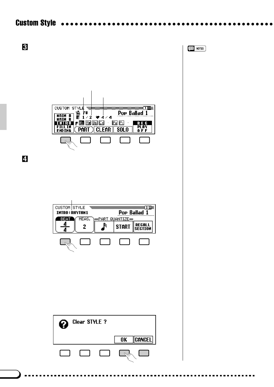 Custom style | Yamaha CVP-59S User Manual | Page 49 / 163