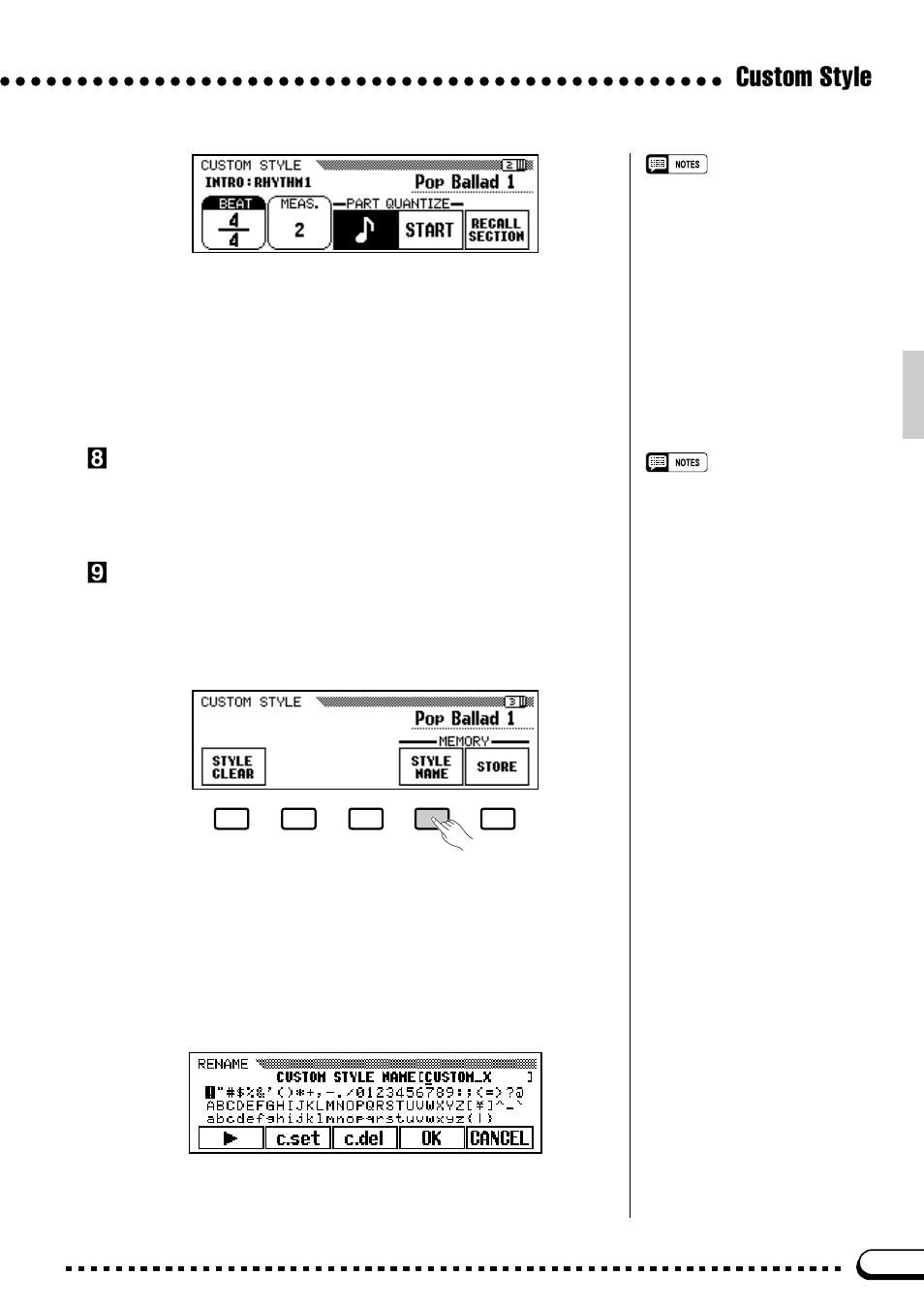 Custom style | Yamaha CVP-59S User Manual | Page 52 / 163