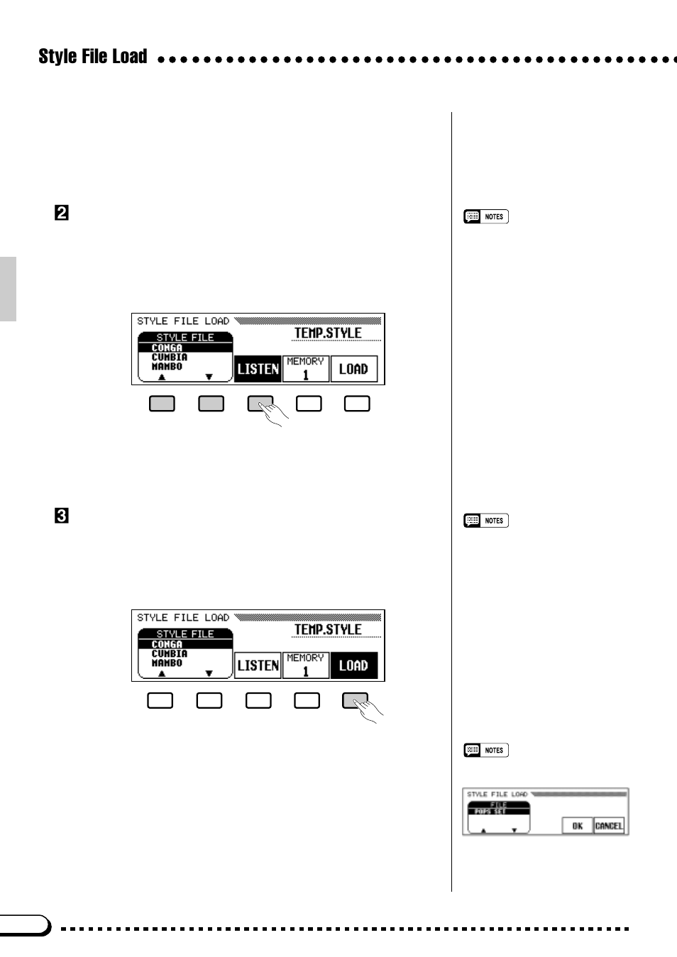 Style file load | Yamaha CVP-59S User Manual | Page 59 / 163