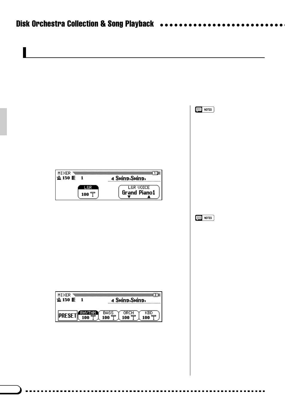 Disk orchestra collection & song playback, Individual part volume control & voice selection | Yamaha CVP-59S User Manual | Page 69 / 163