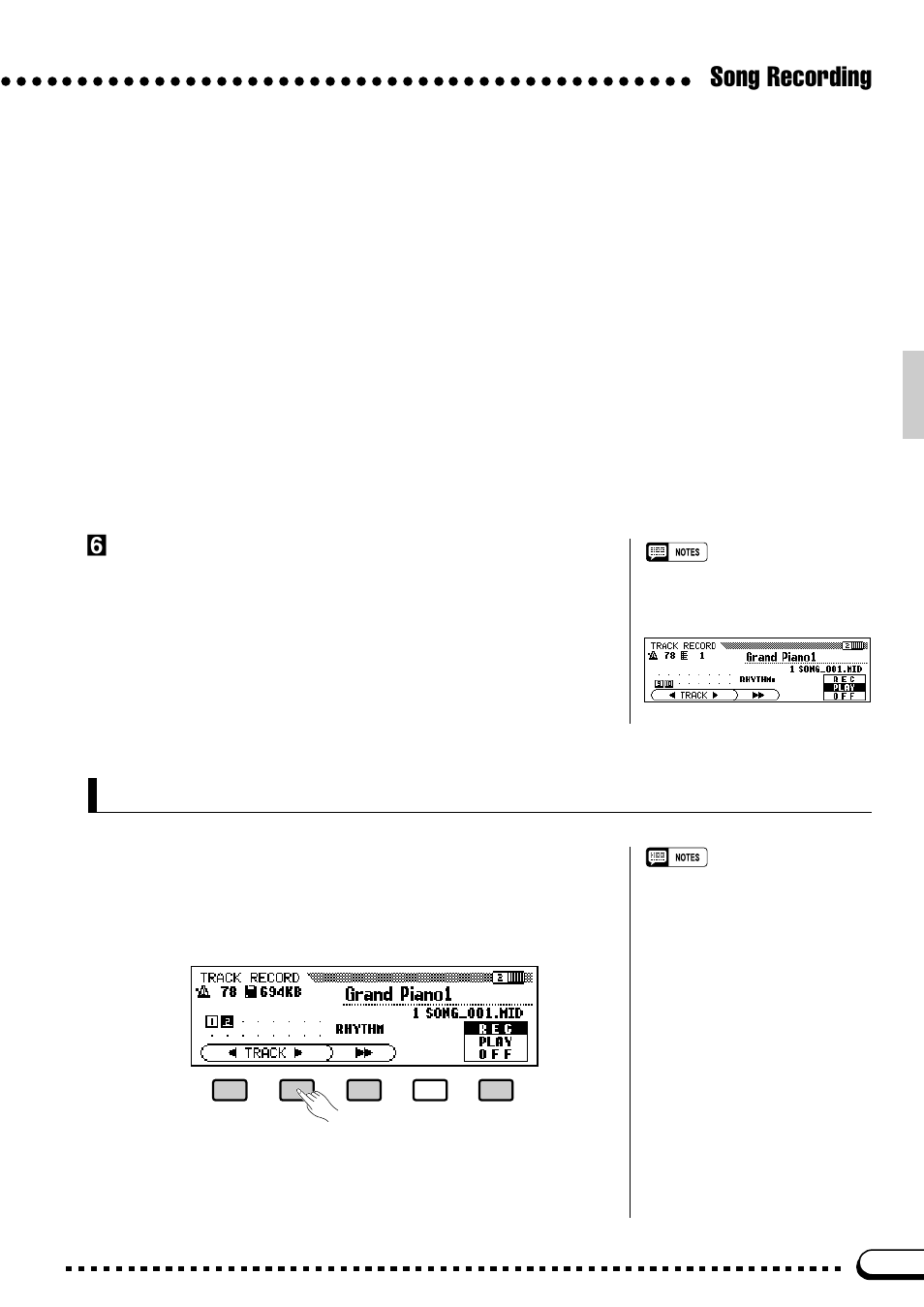 Song recording, Adding new tracks, Stop recording | Yamaha CVP-59S User Manual | Page 80 / 163