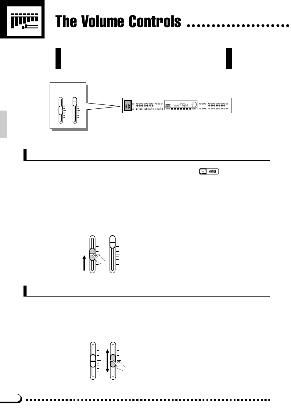 The volume controls, Abc/song volume, Master volume | Yamaha CVP-59S User Manual | Page 9 / 163