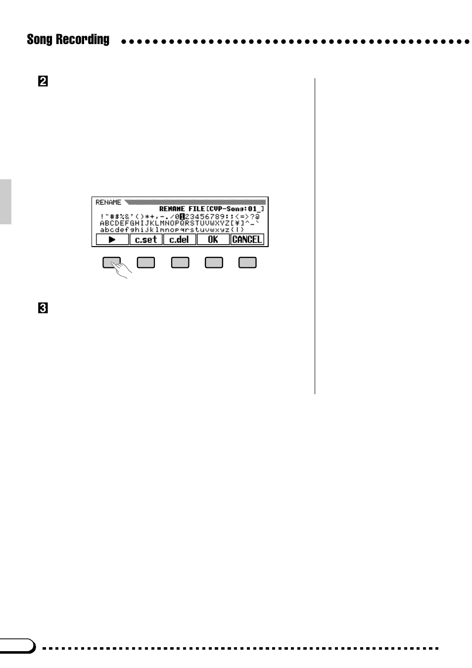 Song recording | Yamaha CVP-59S User Manual | Page 91 / 163