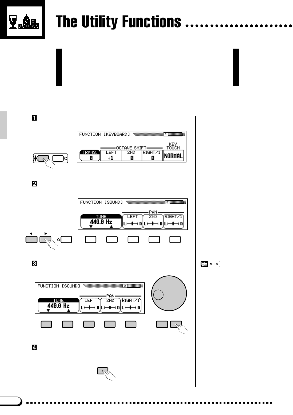 The utility functions | Yamaha CVP-59S User Manual | Page 93 / 163