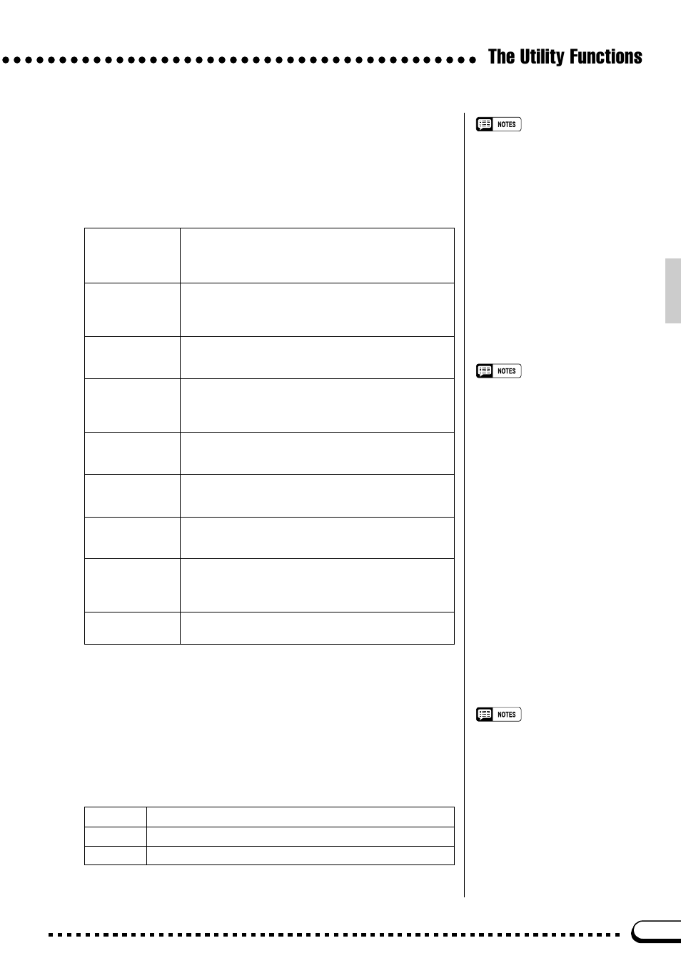 The utility functions, Left pedal function, Damper range | Yamaha CVP-59S User Manual | Page 96 / 163