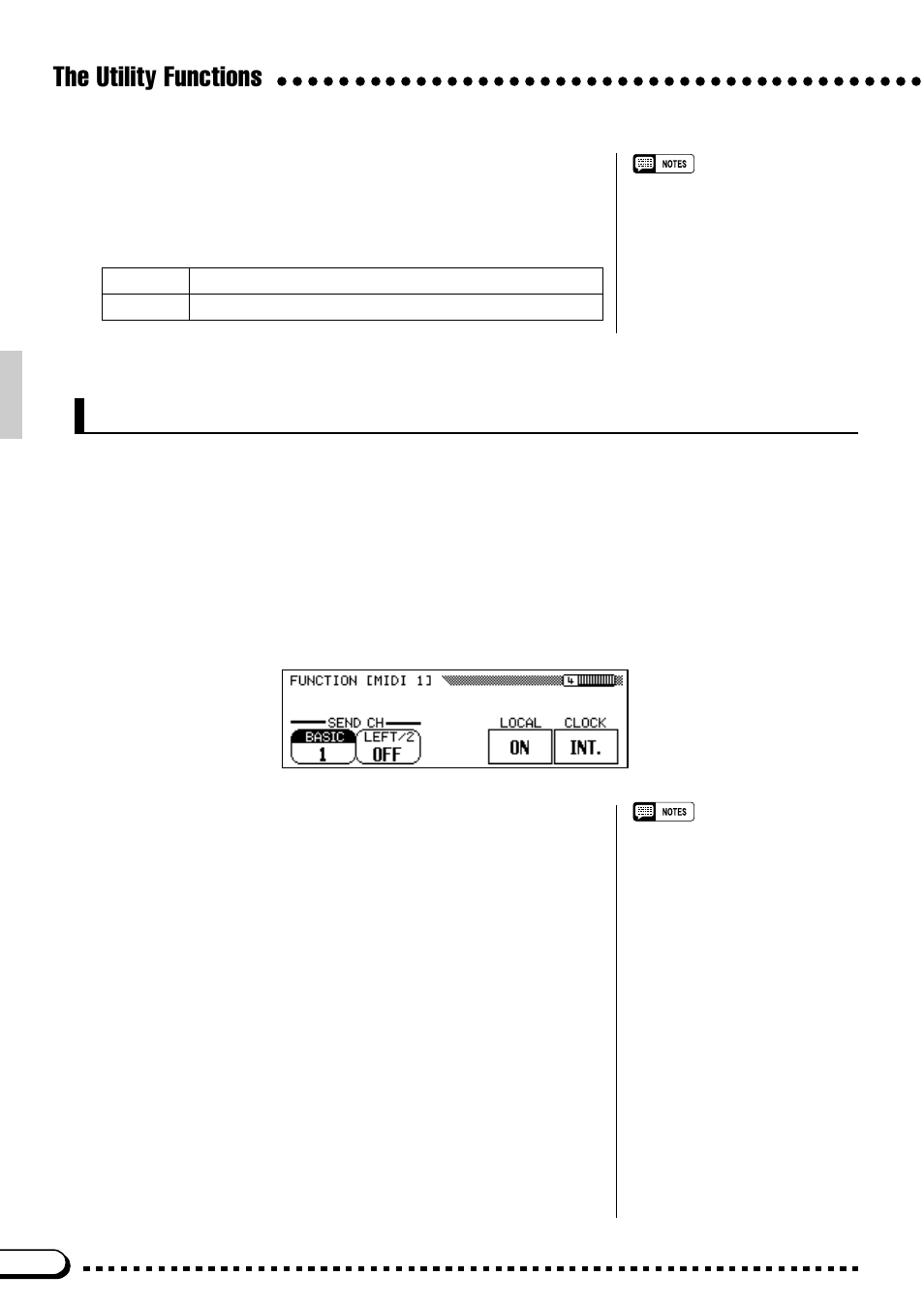 The utility functions, Midi 1 | Yamaha CVP-59S User Manual | Page 97 / 163