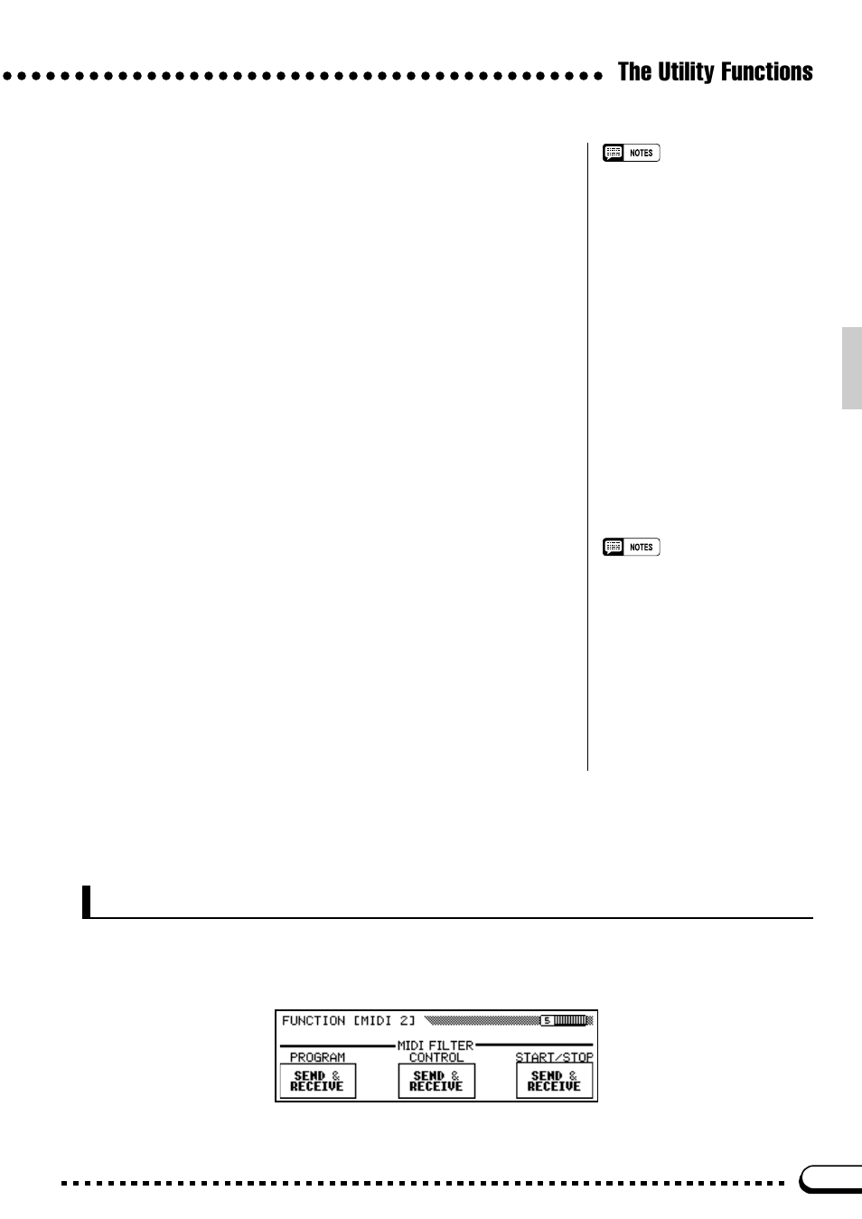 The utility functions, Midi 2 | Yamaha CVP-59S User Manual | Page 98 / 163