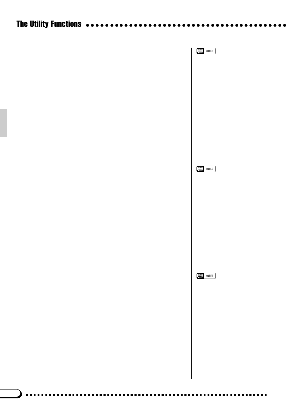 The utility functions | Yamaha CVP-59S User Manual | Page 99 / 163