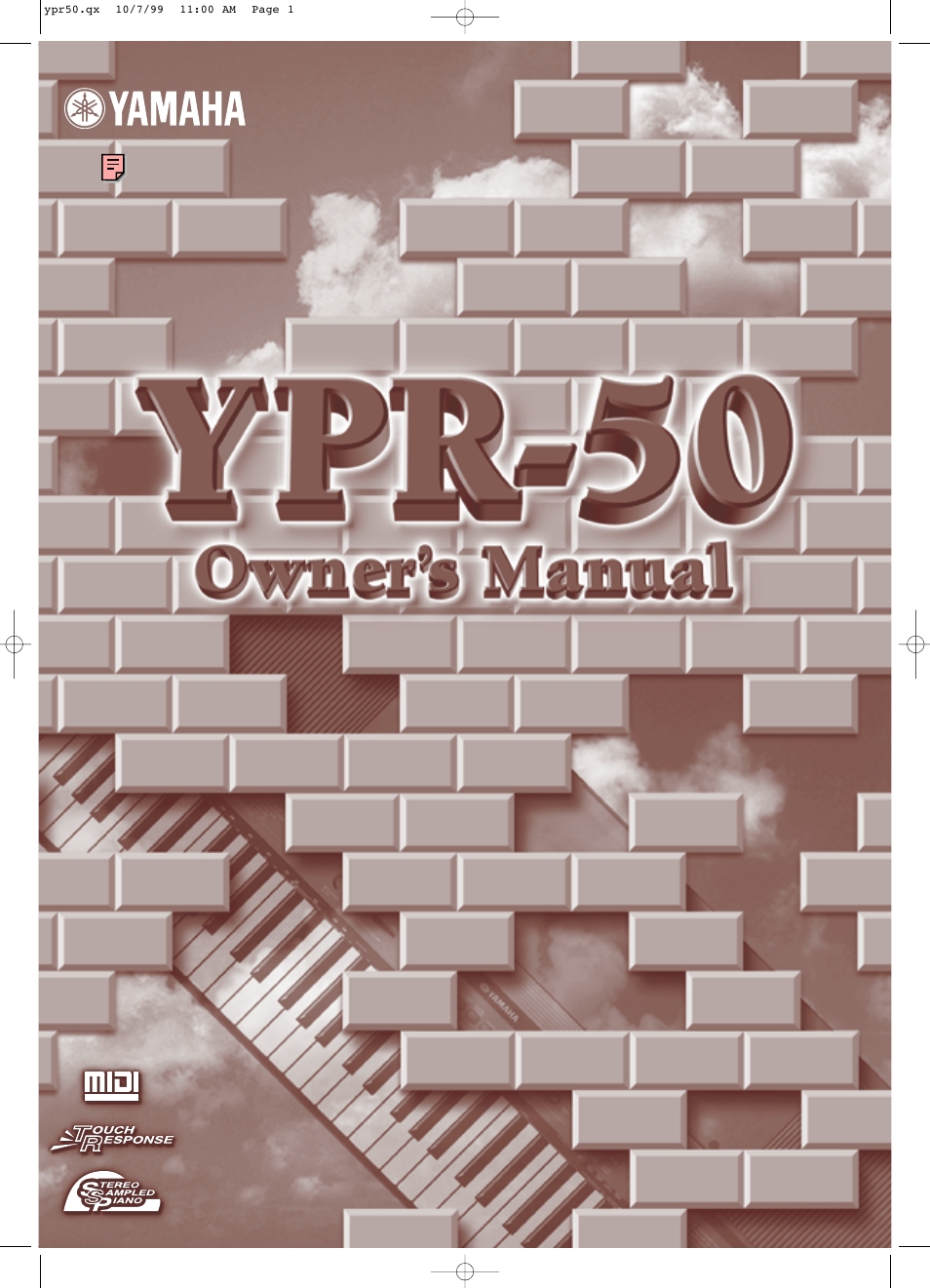 Yamaha YPR-50 User Manual | 36 pages