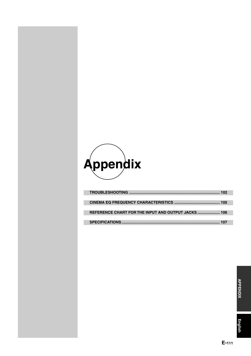Appendix | Yamaha pmn User Manual | Page 117 / 128