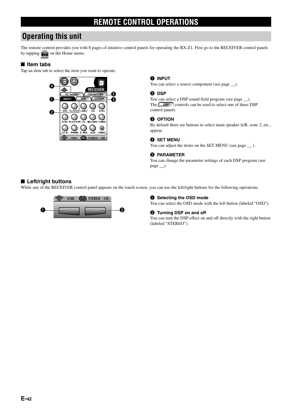 Remote control operations operating this unit | Yamaha pmn User Manual | Page 48 / 128