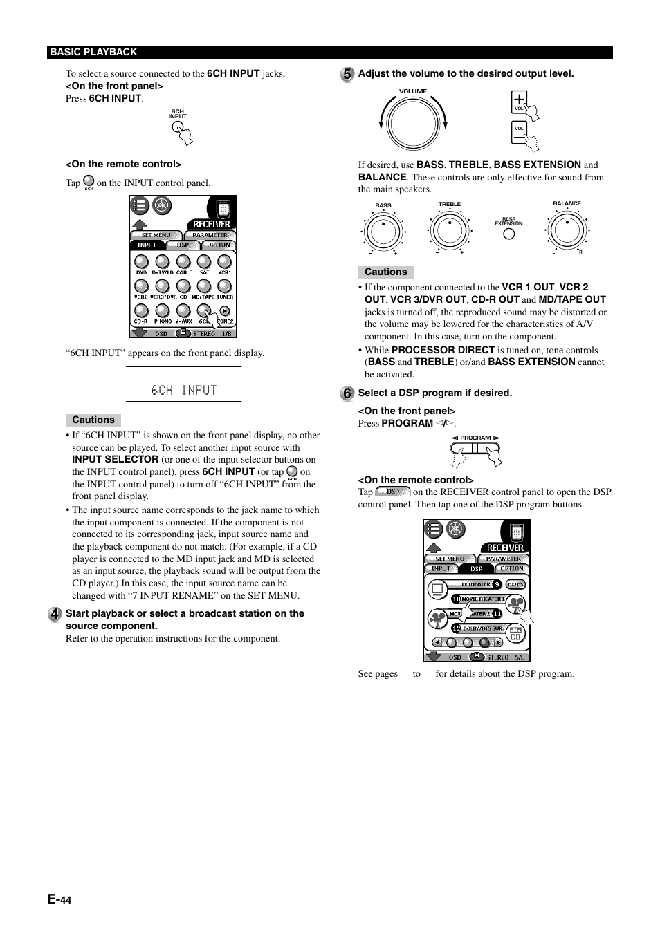 6ch input | Yamaha pmn User Manual | Page 50 / 128