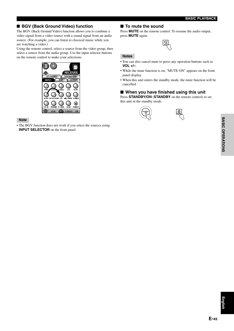 Bgv (back ground video) function, When you have finished using this unit | Yamaha pmn User Manual | Page 51 / 128