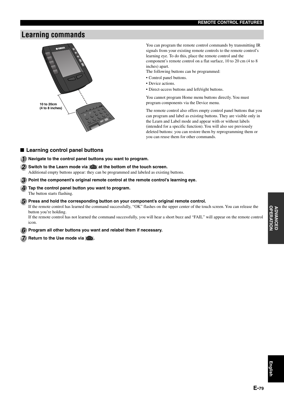 Learning commands | Yamaha pmn User Manual | Page 85 / 128