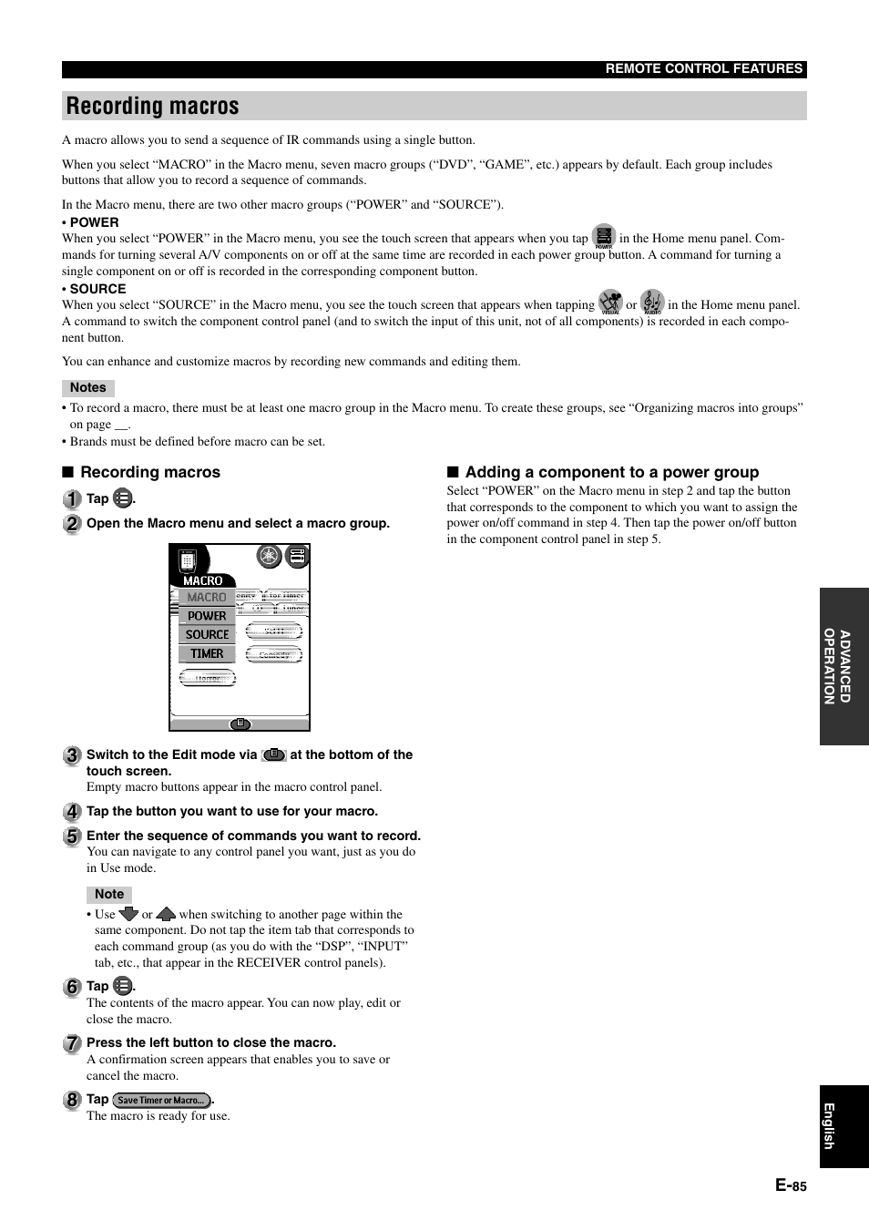 Recording macros | Yamaha pmn User Manual | Page 91 / 128