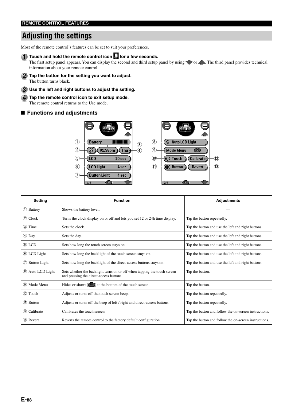 Adjusting the settings | Yamaha pmn User Manual | Page 94 / 128