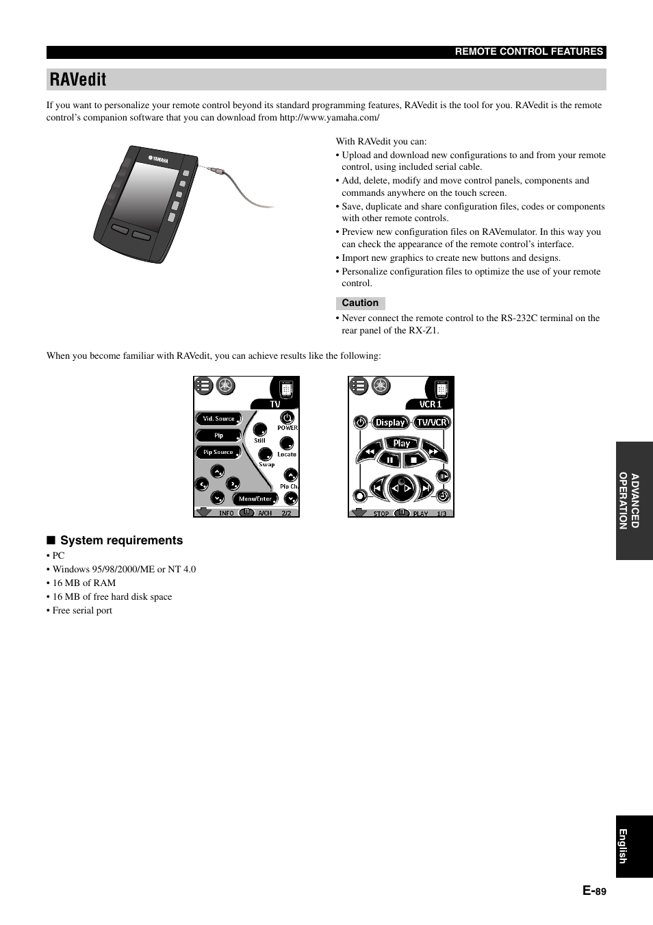Ravedit | Yamaha pmn User Manual | Page 95 / 128