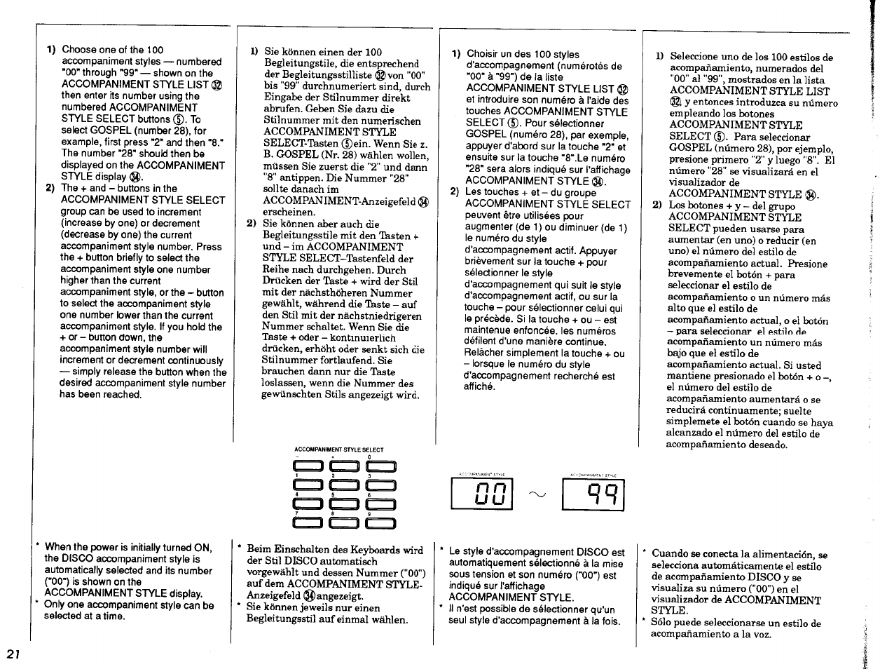 N n u u | Yamaha Portatone PSR-47 User Manual | Page 22 / 33