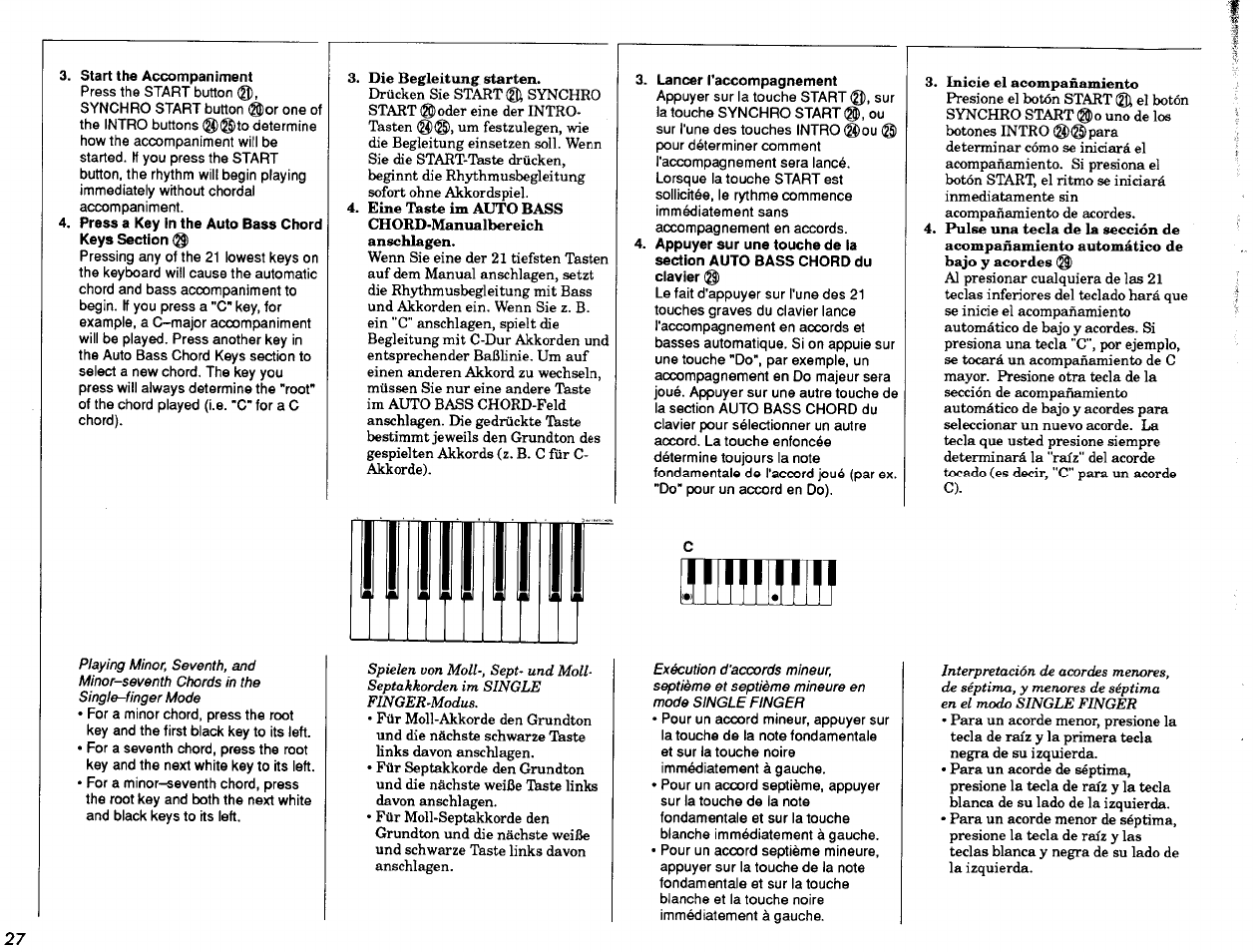 Yamaha Portatone PSR-47 User Manual | Page 28 / 33