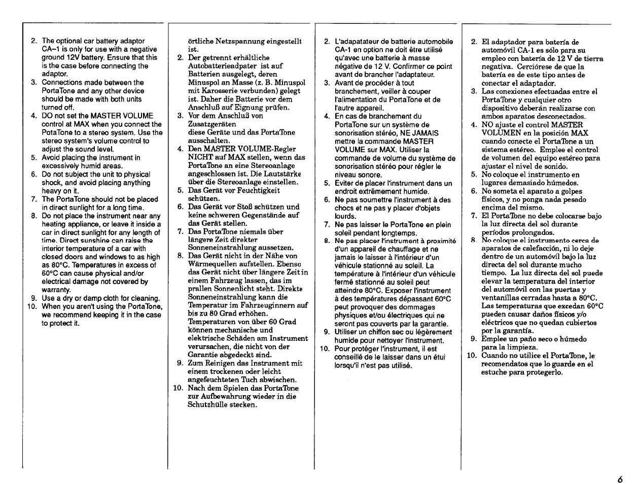 Yamaha Portatone PSR-47 User Manual | Page 7 / 33