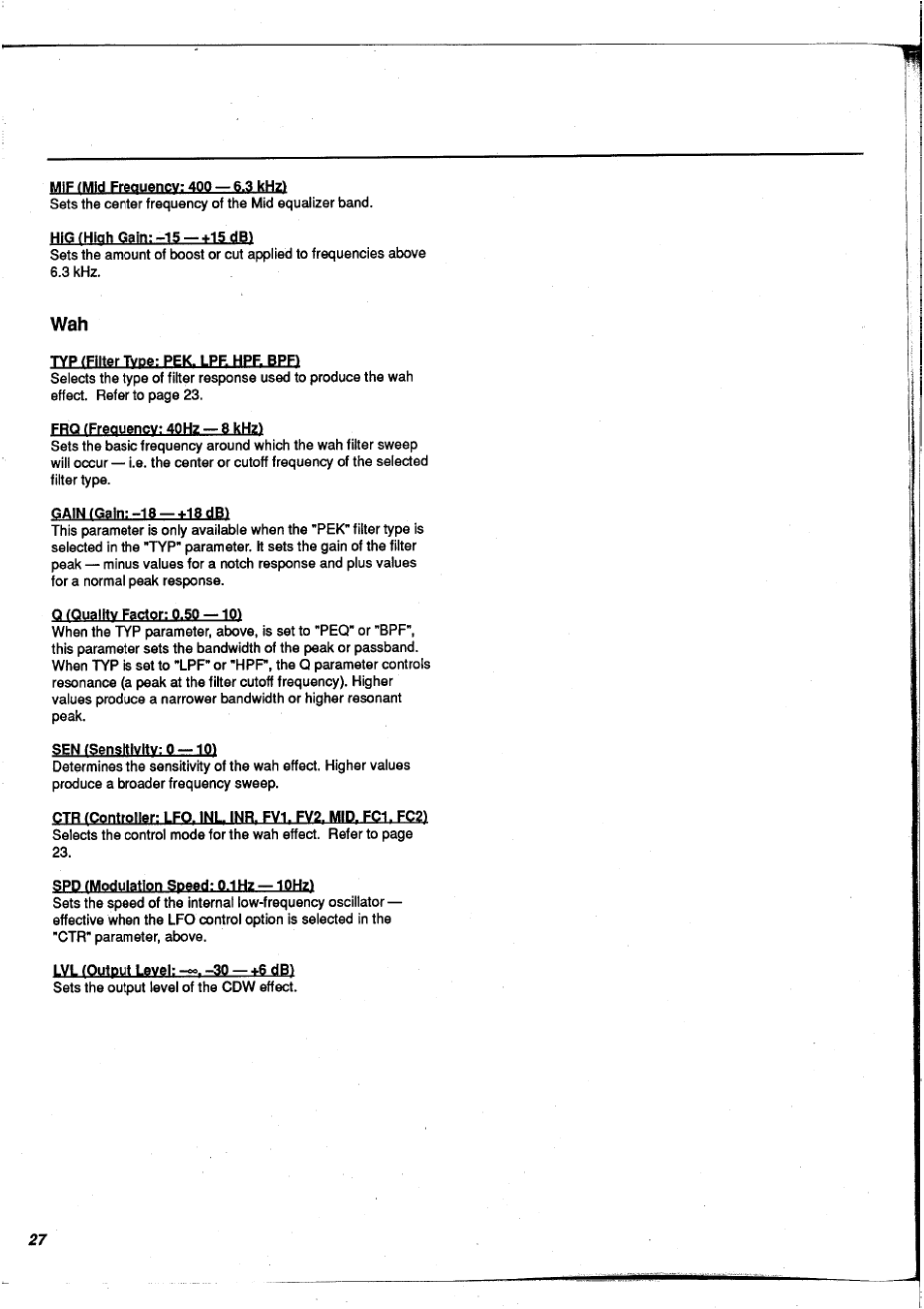 Yamaha FX900 User Manual | Page 28 / 176