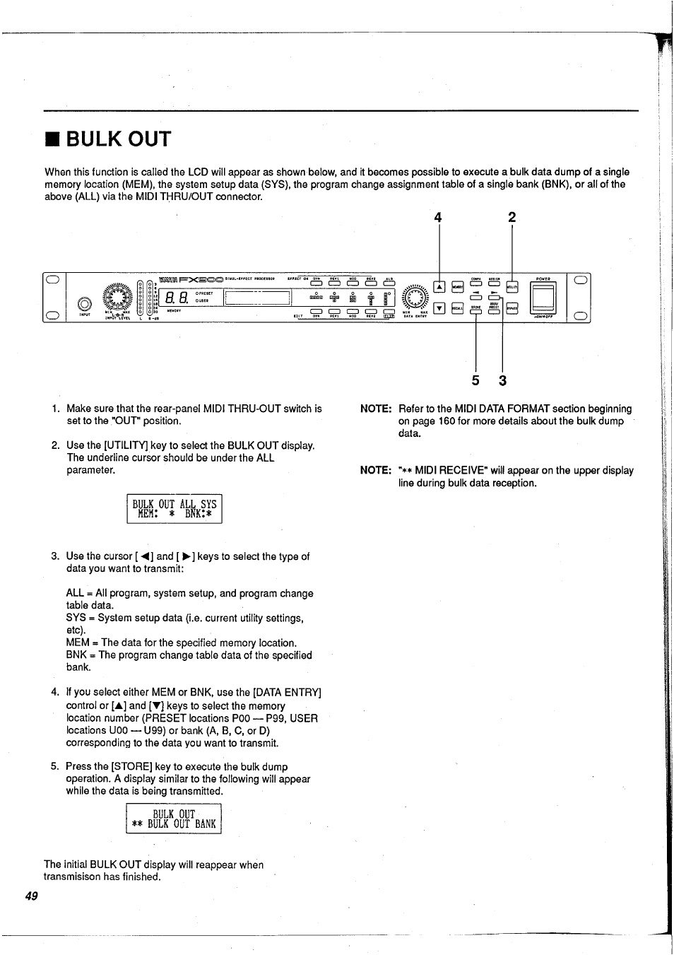 Bulk out | Yamaha FX900 User Manual | Page 50 / 176
