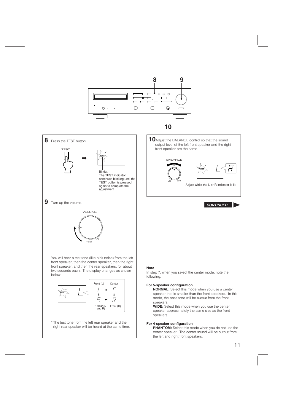 English | Yamaha RX-V470 User Manual | Page 11 / 27