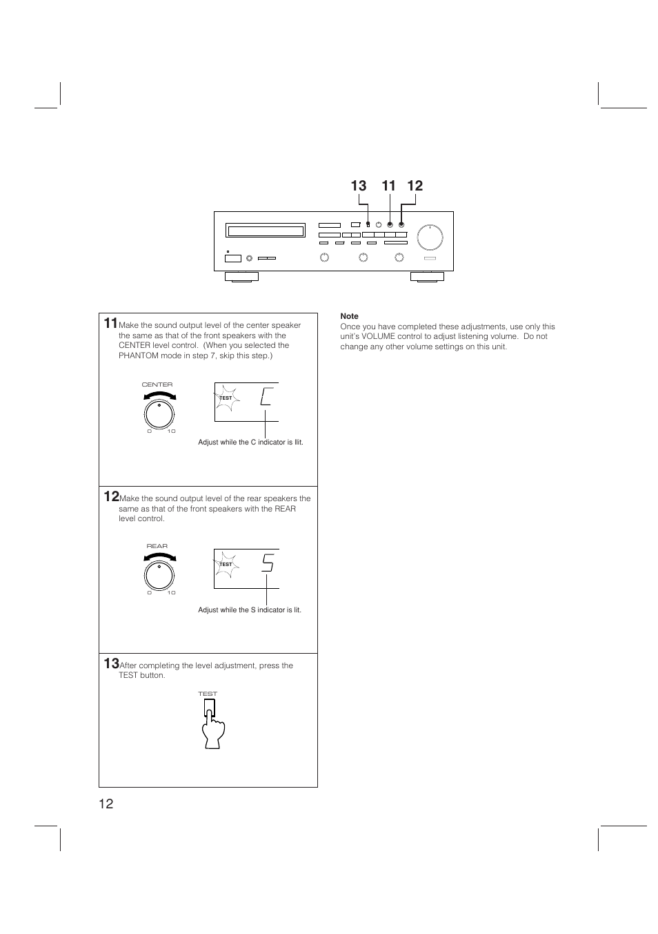 Yamaha RX-V470 User Manual | Page 12 / 27