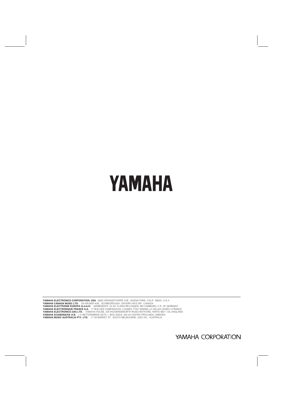 Yamaha RX-V470 User Manual | Page 27 / 27