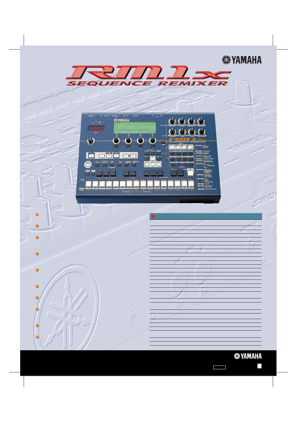 Specifications | Yamaha CS2x User Manual | Page 84 / 84