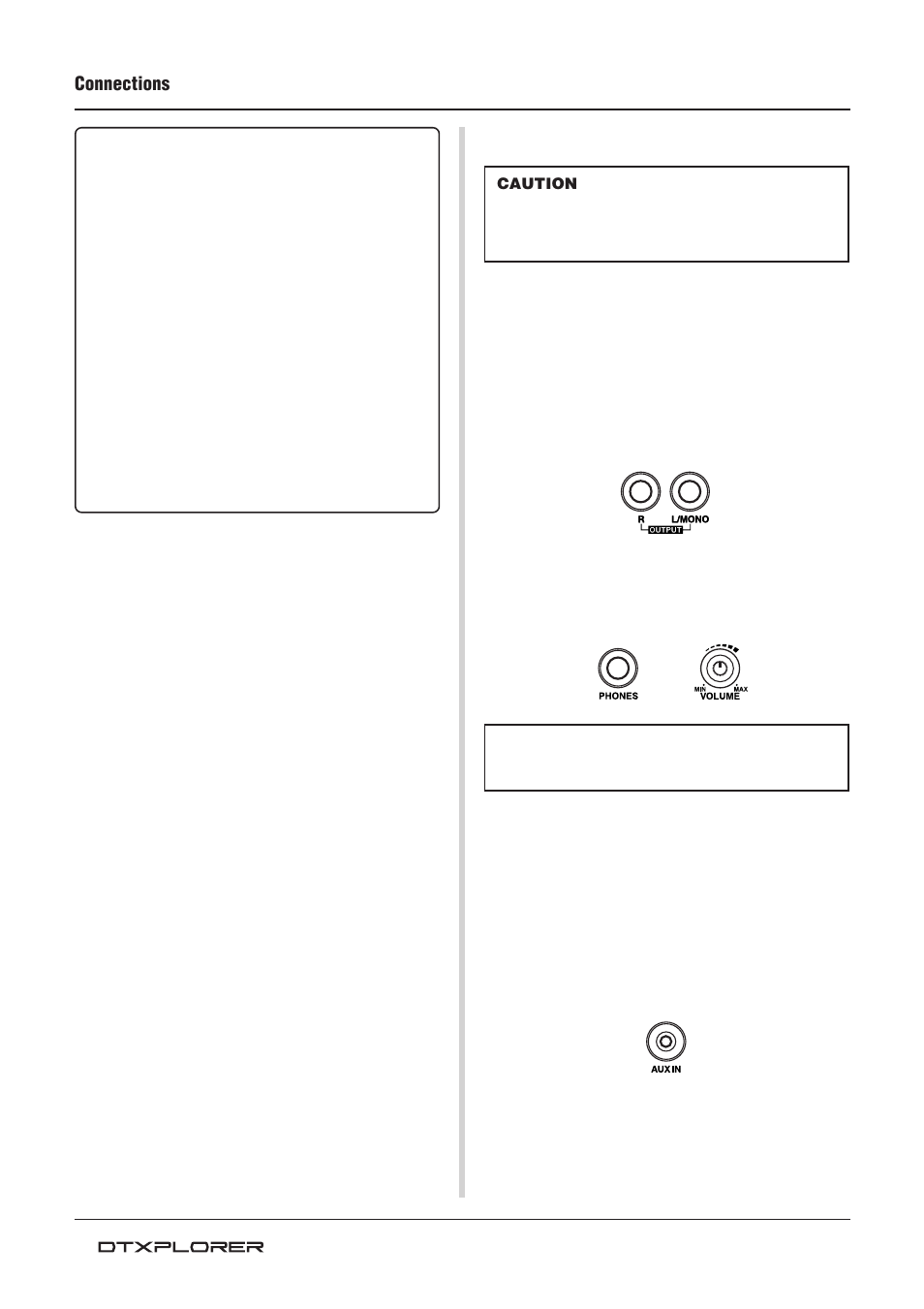 Connections | Yamaha Drum Trigger Module DTXPLORER User Manual | Page 10 / 36