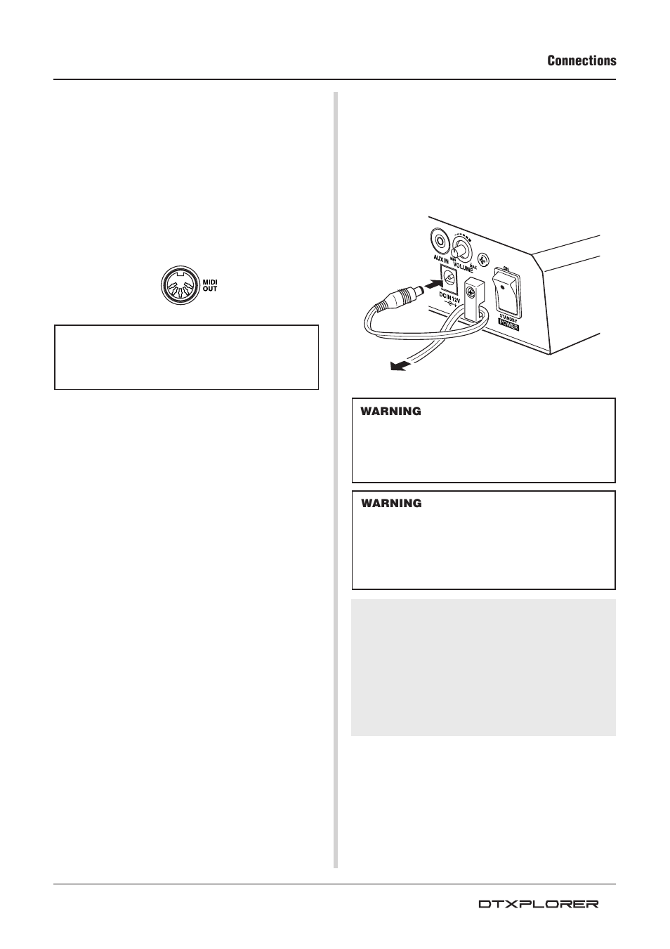 Connections | Yamaha Drum Trigger Module DTXPLORER User Manual | Page 11 / 36