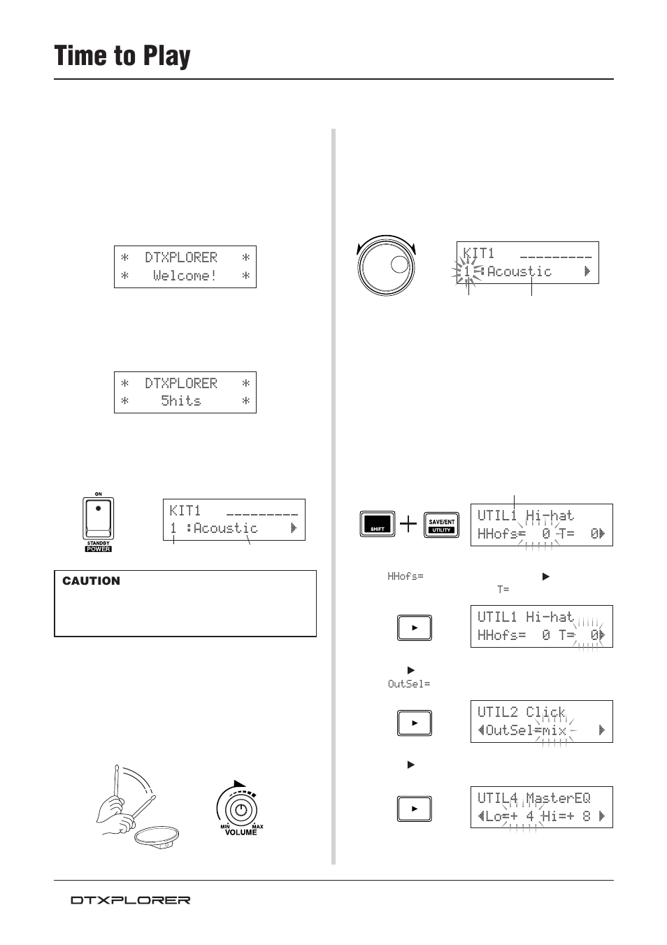 Time to play | Yamaha Drum Trigger Module DTXPLORER User Manual | Page 12 / 36