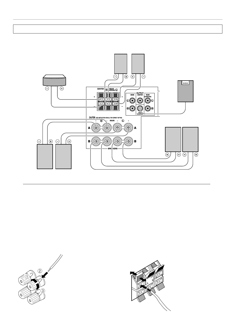 Speakers, 20 speakers, How to connect | Yamaha RX-V795RDS User Manual | Page 22 / 88