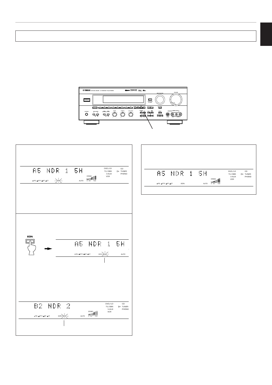 English, Flashes, Press once or more | Aon off on off b, Mode start, Basic operation | Yamaha RX-V795RDS User Manual | Page 49 / 88