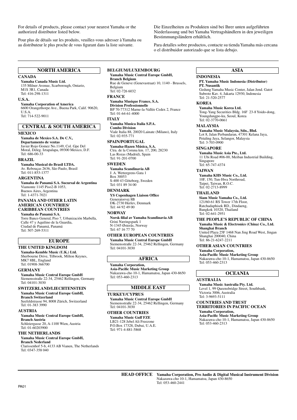 Yamaha 12/4 User Manual | Page 31 / 32
