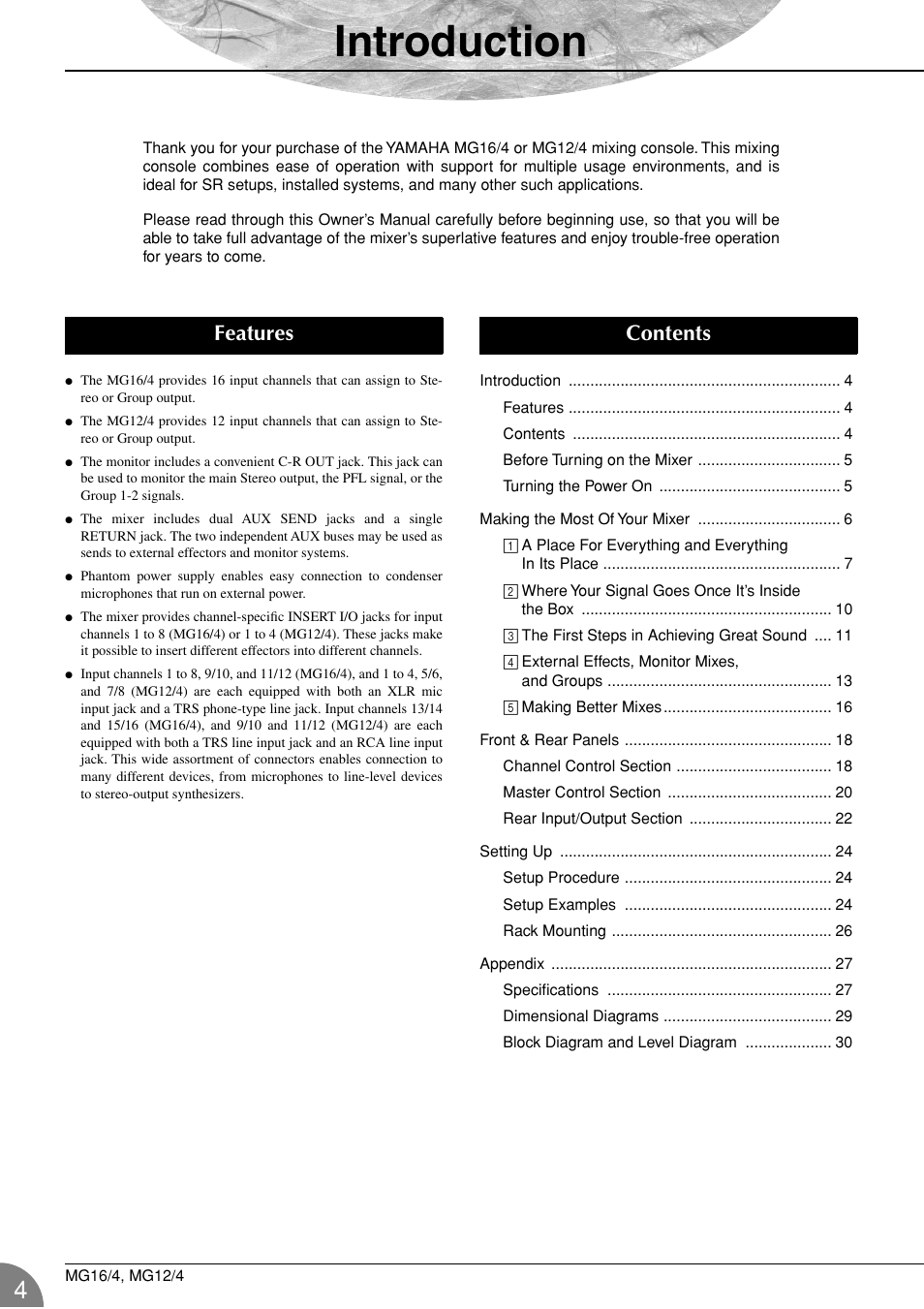 Yamaha 12/4 User Manual | Page 4 / 32
