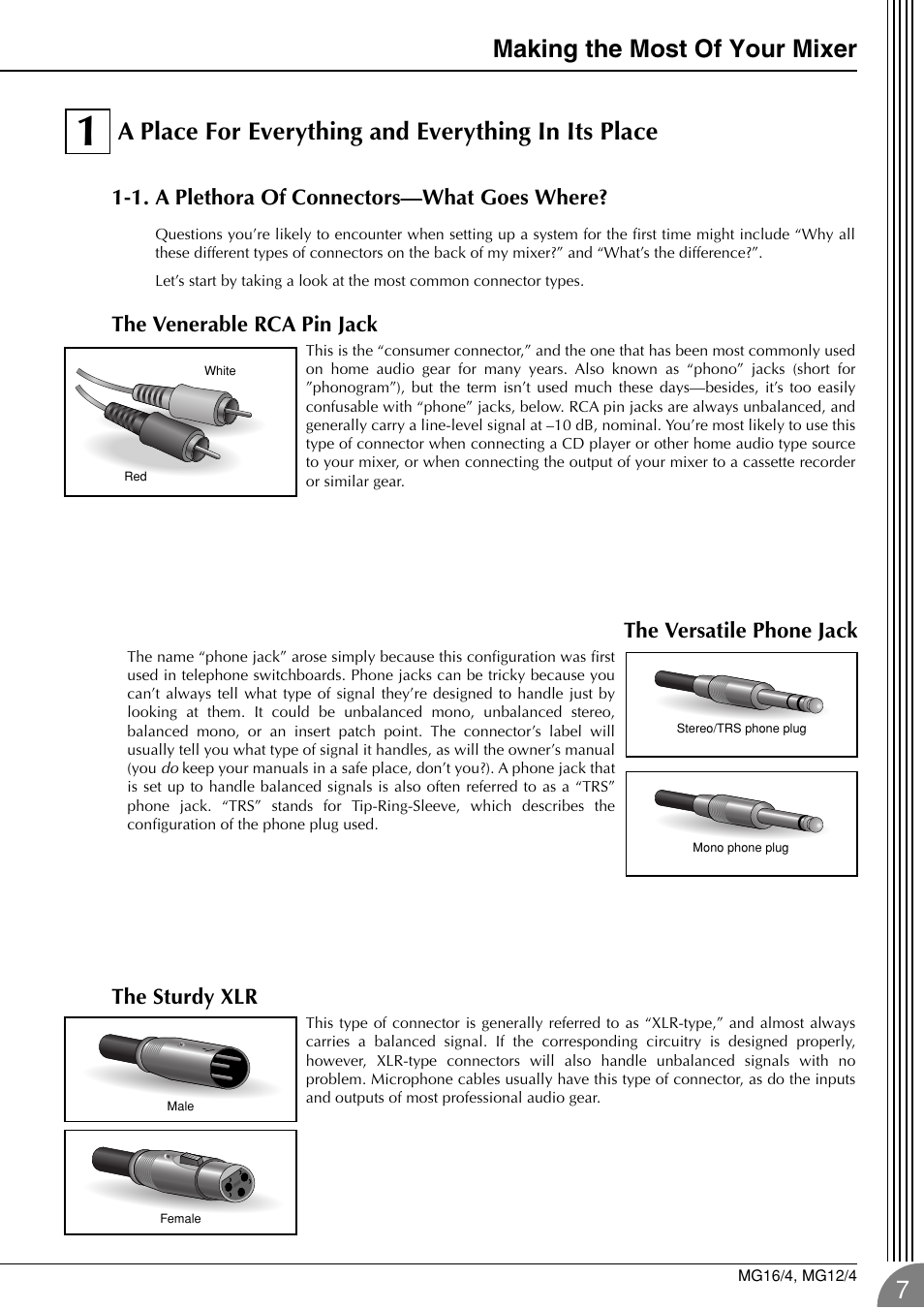 A place for everything and everything, In its place, Making the most of your mixer | Yamaha 12/4 User Manual | Page 7 / 32