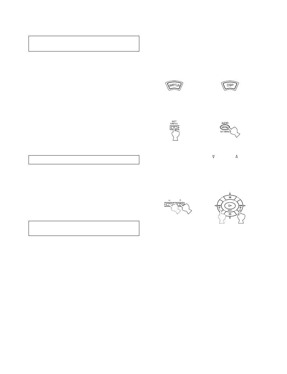 Input (selecting the mode of the tv/dbs input) | Yamaha DSP-A595a User Manual | Page 34 / 53